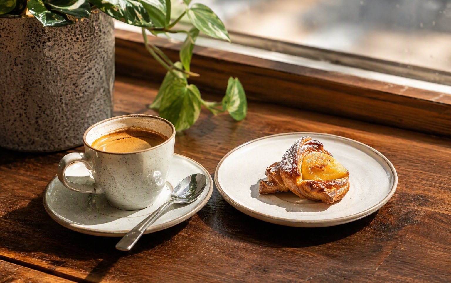 Caffè e piccola pasticceria
